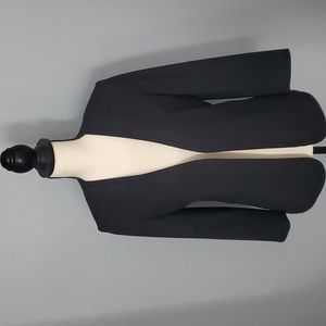 Theory Black Open Front 3/4 Sleeve Suiting Jacket